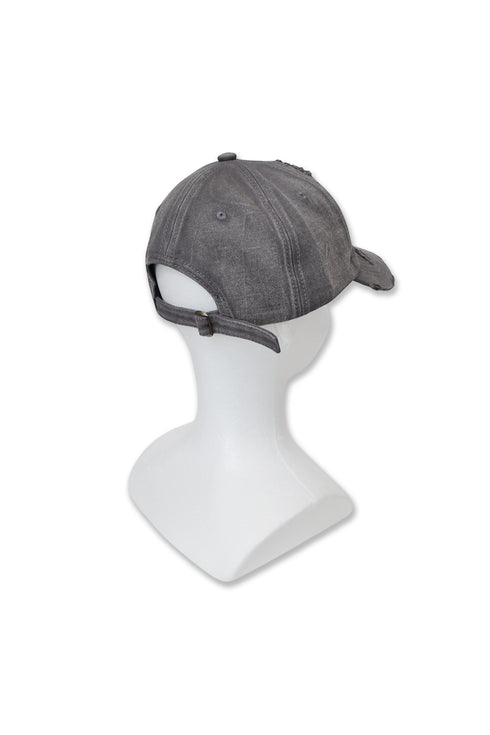WASHED EMBROIDERY LOGO CAP -WASHED GRAY-
